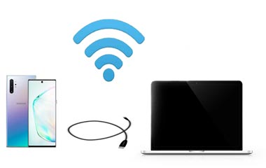 connect android via wifi or usb
